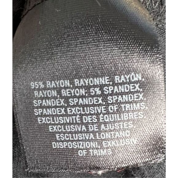 Anthropologie Deletta Basic Black 3/4 Sleeve Blouse With Drapey Neck - Picture 4 of 4